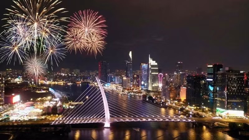 Город Хошимин после объединения формирует новый импульс для мощного развития в будущем. (Фото: Тат Дат)