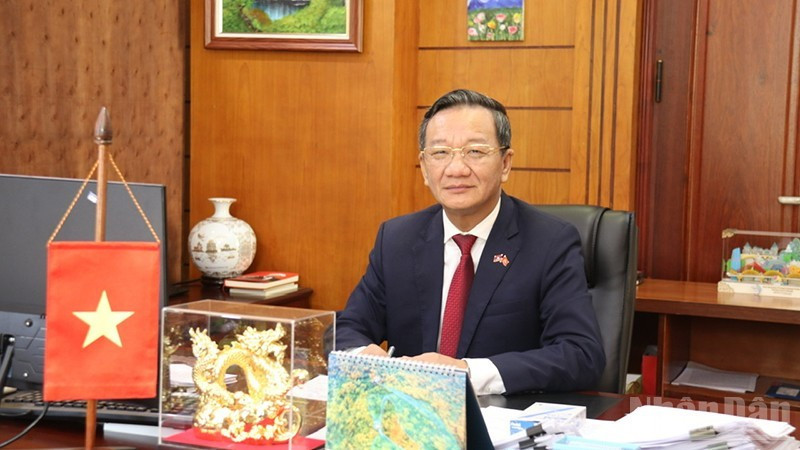 Посол Вьетнама в Лаосе Нгуен Минь Там. (Фото: Зюи Тоан)