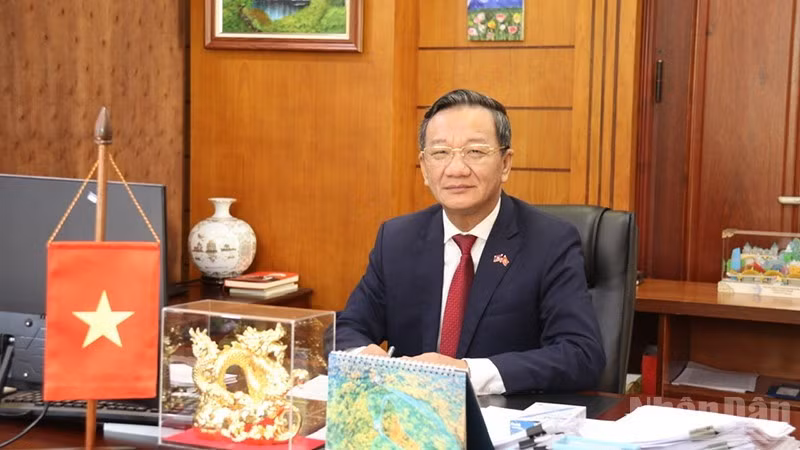 Посол Вьетнама в Лаосе Нгуен Минь Там. (Фото: Зюи Тоан)