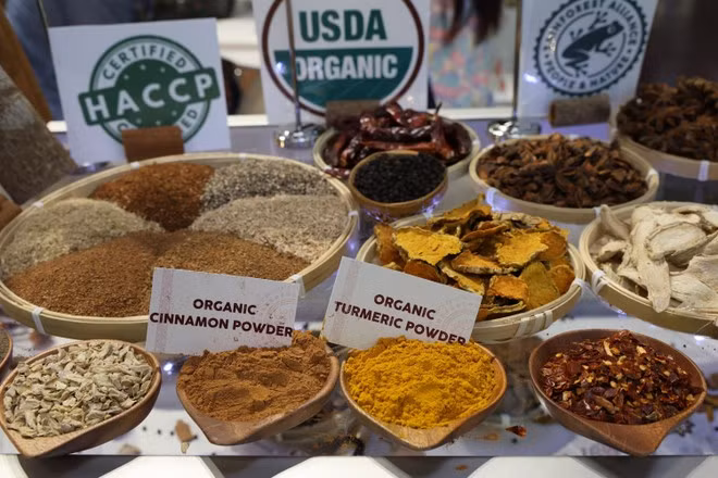 Органические специи из Вьетнама представлены на Biofach 2026, проходящей 11–14 февраля 2026 года в Нюрнберге (Германия). (Фото: ВИА)