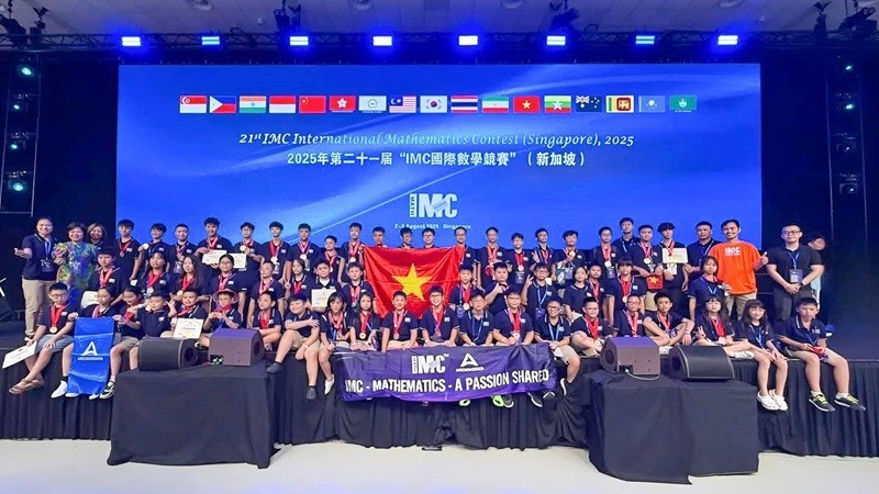 Делегация Вьетнама на IMC 2025. Фото: оргкомитет IMC Вьетнама