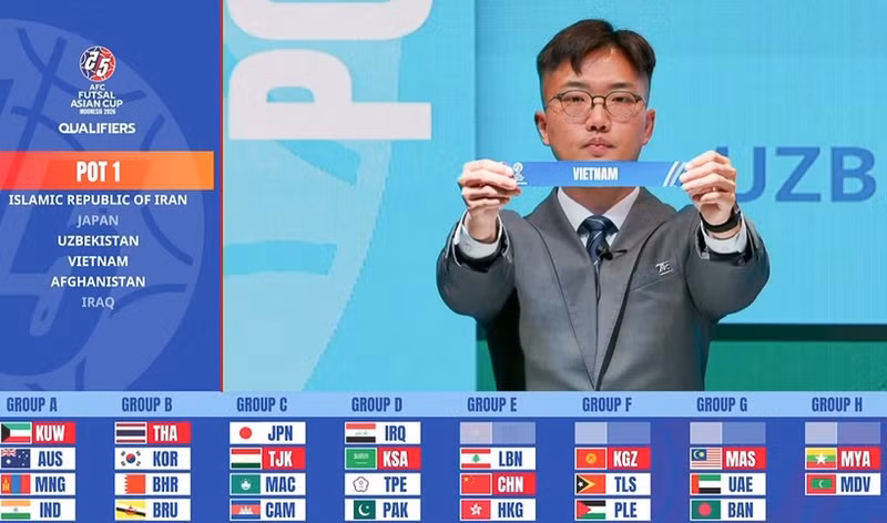 Сборная Вьетнама по футзалу находилась в первой корзине. Фото: АФК