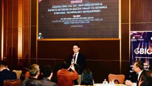 Заместитель директора Национального центра инноваций Во Суан Хоай на мероприятии. (Фото: NIC)