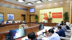 Председатель НС Чан Тхань Ман председательствует на четвёртом заседании Исполкома парторганизации НС на срок 2025–2030 годов. (Фото: ВИА)