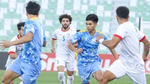 Нгуен Ле Фат забил единственный гол за сборную Вьетнама. (Фото: Федерация футбола Вьетнама)