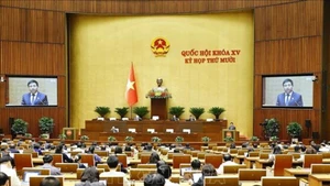 Министр финансов Нгуен Ван Тханг представил пояснительную записку к проекту Закона о национальном резерве (в новой редакции). (Фото: ВИА)