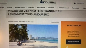 По данным сайта air-journal.fr, большинство туристов, вернувшихся во Францию, рекомендуют друзьям выбрать Вьетнам благодаря гармоничному сочетанию культуры, природы и местного образа жизни. (Фото: ВИА)