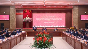 Премьер-министр Фам Минь Тьинь выступает с речью. (Фото: ВИА)