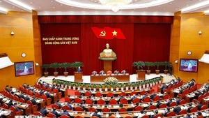 Открывающее заседание пленума ЦК КПВ XIII созыва. (Фото: ВИА)