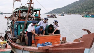 Сотрудники распространяют правила рыболовства среди владельцев судов. (Фото: ВИA)