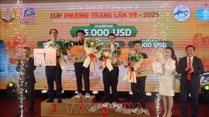 Оргкомитет вручает награды победителям. (Фото: ВИА)