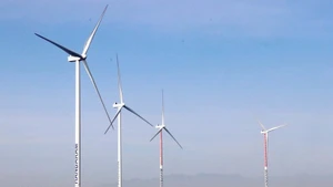 Ветроэнергетический проект Hanbaram в общине Бакфонг Ниньтхуан). (Фото: ВИА)