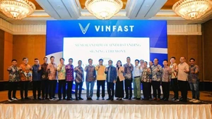 На церемонии подписания. (Фото предоставлено VinFast)