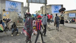 Гуманитарная автоколонна в Дейр-аль-Балах, центральная часть сектора Газа. (Фото: Синьхуа/ВИА)