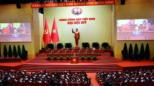 Общий вид открытия XIV съезда Коммунистической партии Вьетнама. (Фото: ВИА)