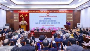 Общий вид второй консультационной конференции Президиума ЦК Отечественного фронта Вьетнама. (Фото: Mattran)