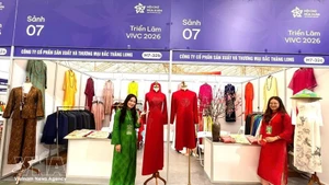 Стенд акционерной компании Bac Thang Long Producing and Trading JSC на первой Весенней ярмарке – 2026. (Фото: ВИА)