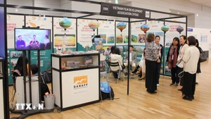 Стенд Вьетнама на Кино- и телевизионной ярмарке в Токио. (Фото: ВИА)