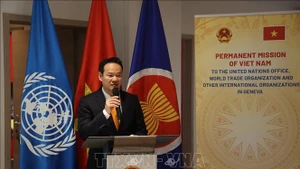 Посол Май Фан Зунг выступает на мероприятии. (Фото: ВИА)