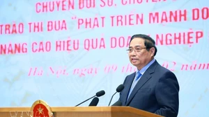 Премьер-министр Фам Минь Тьинь возглавил церемонию запуска всенародного движения соревнований. (Фото: ВИА)