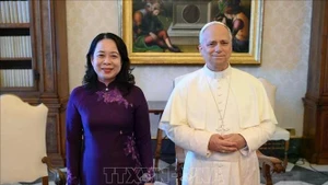 Вице-президент Во Тхи Ань Суан встречается с Папой Львом XIV. Фото: ВИА