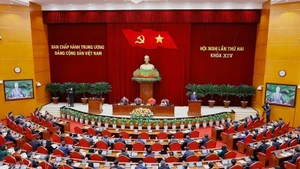 Церемония открытия Второго пленума ЦК КПВ XIV созыва. (Фото: ВИА)