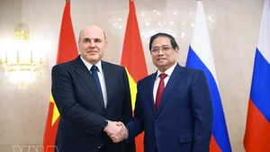 Премьер-министр Вьетнама Фам Минь Тьинь провёл переговоры с Премьер-министром России Михаилом Мишустиным. (Фото: ВИА)