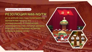Резолюция №66-NQ/TW об обновлении работы по формированию и применению законодательства, которая должна отвечать требованиям развития страны в новую эпоху