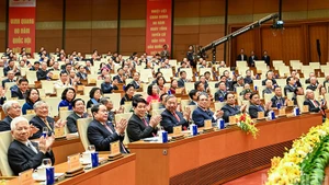 Руководители Партии и Государства присутствуют на церемонии. Фото: Зюи Линь