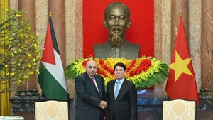 Президент Лыонг Кыонг принимает Председателя Палаты представителей Иордании Мазена Турки Эль-Кади. Фото: Тхюи Нгуен