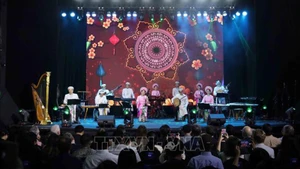 Художественный номер в исполнении вьетнамских артистов. Фото: ВИА