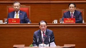 Товарищ Нгуен Ван Хунг, член ЦК КПВ, секретарь партийного комитета, министр культуры, спорта и туризма, представляет доклад. Фото: ВИА