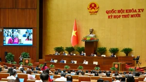 Общий вид рабочей встречи в здании НС. Фото: Тхюи Нгуен