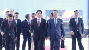 Президент Лыонг Кыонг на церемонии подписания Ханойской конвенции. Фото: VGP