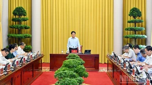 Президент Лыонг Кыонг выступает на мероприятии. Фото: Тхюи Нгуен