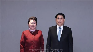 Президент Вьетнама Лыонг Кыонг и основатель корпорации MEBO International Ли Ли. Фото: ВИА