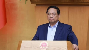 Премьер-министр Фам Минь Тьинь председательствует на специальном заседании Правительства. Фото: ВИА