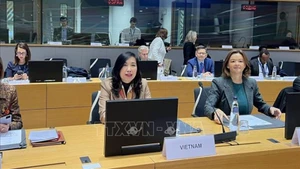 Заместитель министра Ле Тхи Тху Ханг на IPMF-4. Фото: ВИА