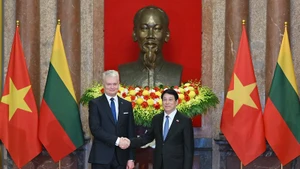 Президент Лыонг Кыонг и Президент Литвы Гитанас Науседа. Фото: Тхюи Нгуен