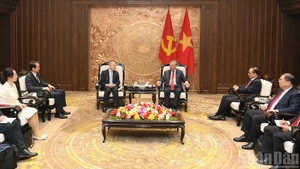 Общий вид приема. Фото: Данг Кхоа