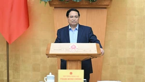 Премьер-министр Фам Минь Тьинь выступает на заседании. Фото: Чан Хай