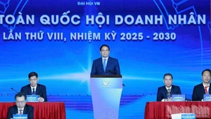 Премьер-министр Фам Минь Тьинь выступает на конференции. Фото: Чан Хай