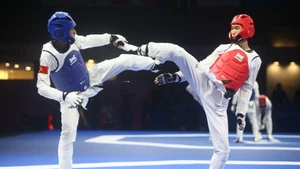 Спортсмен Нгуен Хонг Чонг одержал победу над Да Костой Д.К. из Восточного Тимора и вышел в полуфинал в весовой категории до 54 кг. Фото: ВИА