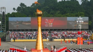 Мероприятие, посвященное 80-летию Августовской революции и Дня независимости 2 сентября. Фото: Зюи Линь