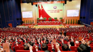 Делегаты голосуют за утверждение Резолюции XIII съезда. Фото: ВИА