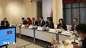 Делегация Министерства внутренних дел Вьетнама на рабочей встрече. Фото: ВИА