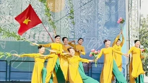 Художественное представление на Днях вьетнамской культуры в Будапеште, Венгрия. Фото: ВИA