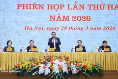 Премьер-министр Фам Минь Тьинь председательствовал на заседании Руководящего комитета по развитию науки, технологий, инноваций, цифровой трансформации и реализации Проекта 06. (Фото: ВИА)