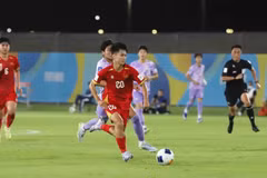 Сборная U17 Вьетнама сумела открыть счет, но не удержала преимущество. (Фото: Федерация футбола Вьетнама)