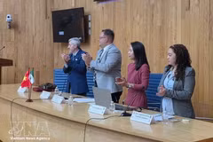 Руководитель Торгового представительства Вьетнама в Мексике Нгуен Тхи Чанг на мероприятии. (Фото: ВИА)